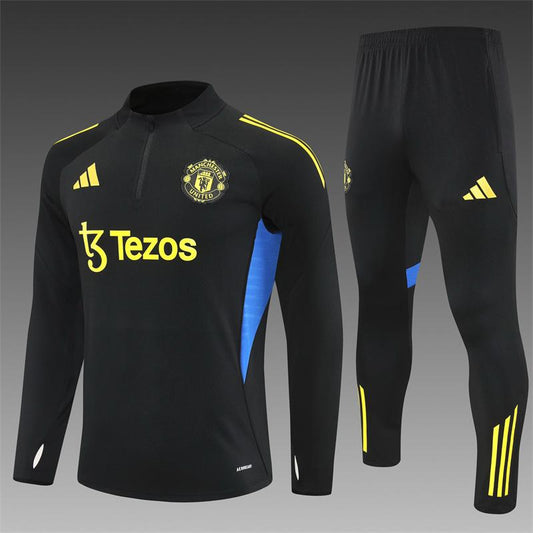 25-26 Manchester United Training Black Suit - ClubKits
