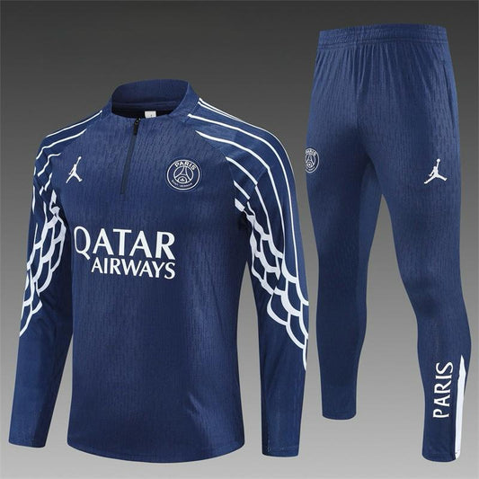 25/26 Jordan Paris Royal Blue Half Zipper Tracksuit - ClubKits
