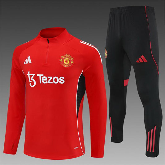 2024/25 Manchester United Red Training Tracksuit - ClubKits