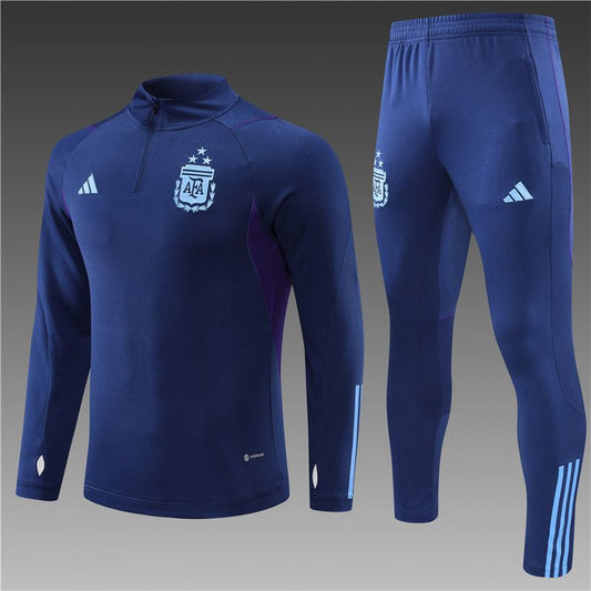 Argentina 22/23 Dark Blue Tracksuit - ClubKits