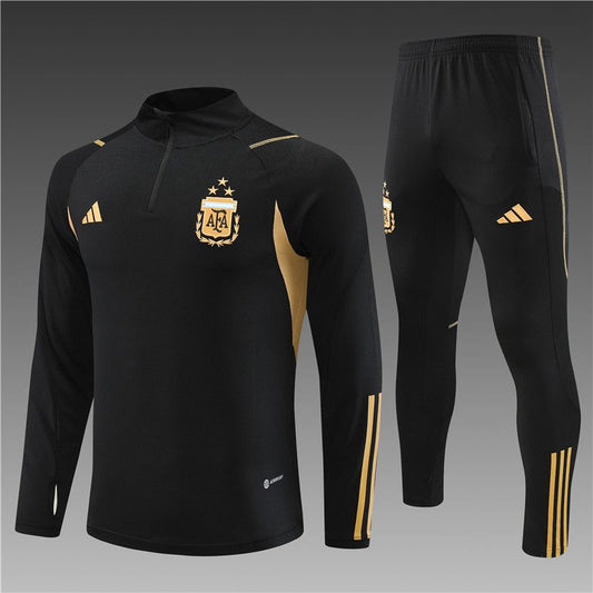 2023/24 Argentina Black Soccer Tracksuit - ClubKits