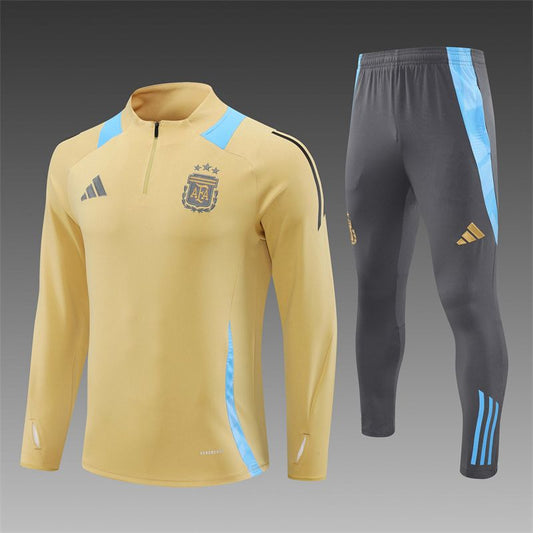 24-25 Argentina Yellow Training Suit - ClubKits