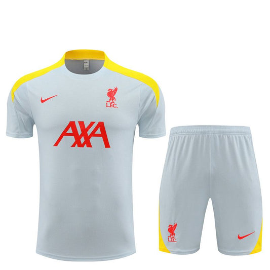 25/26 Liverpool Short sleeve training suit Light gray